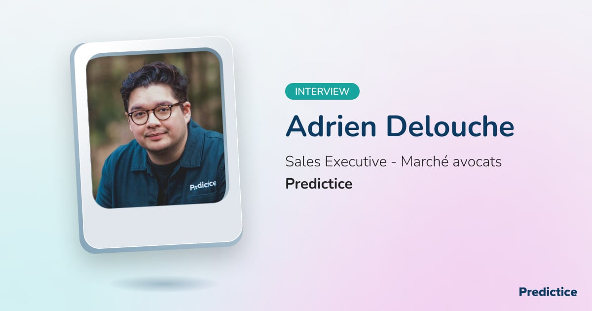 Adrien Delouche, Sales Executive chez Predictice