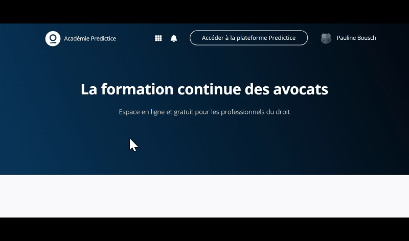 Exemple d'utilisation de l'Académie
