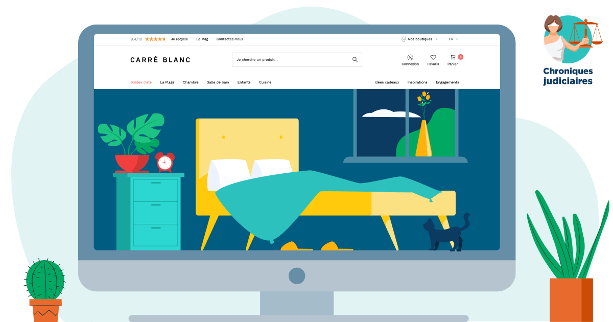 Contrefaçon de Carré Blanc par Amazon