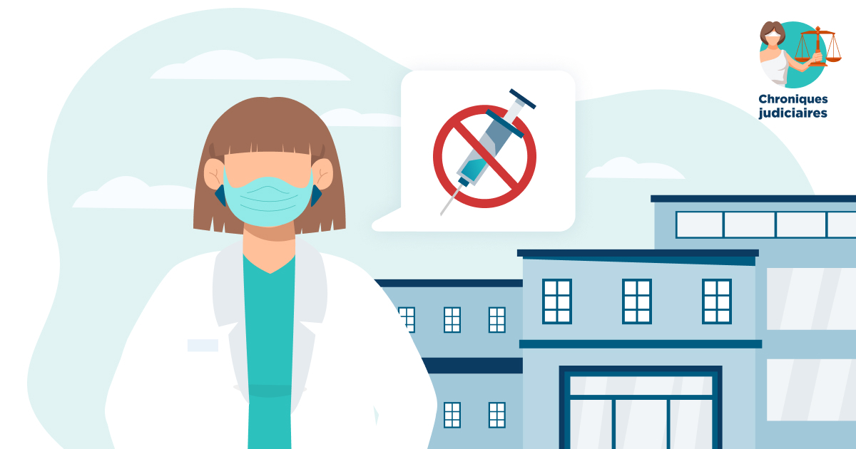 Infirmière non vaccinée contre le covid-19