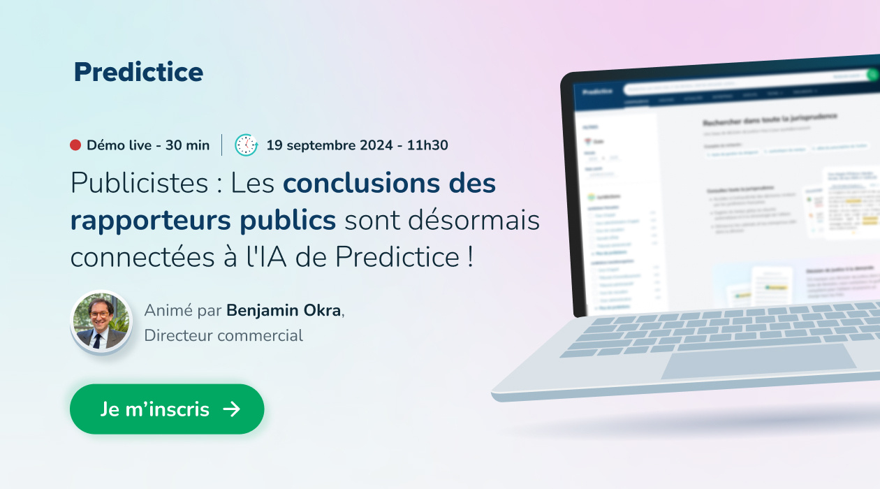 Webinar Predictice juridictions administratives